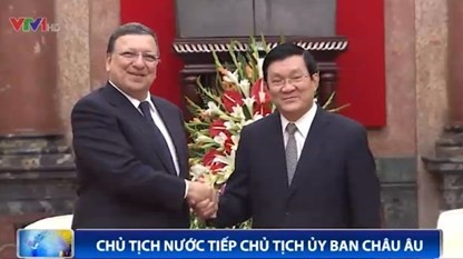 Президент СРВ Чыонг Тан Шанг принял председателя Еврокомиссии Жозе Мануэла Баррозу - ảnh 1